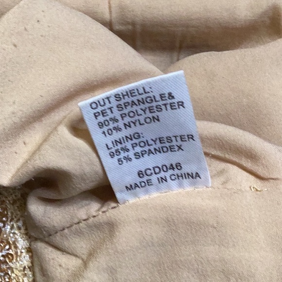 Six crisp days, matte gold sequin tank - Picture 15 of 15